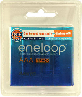 Eneloop AA 4 Pack 2000 mAH